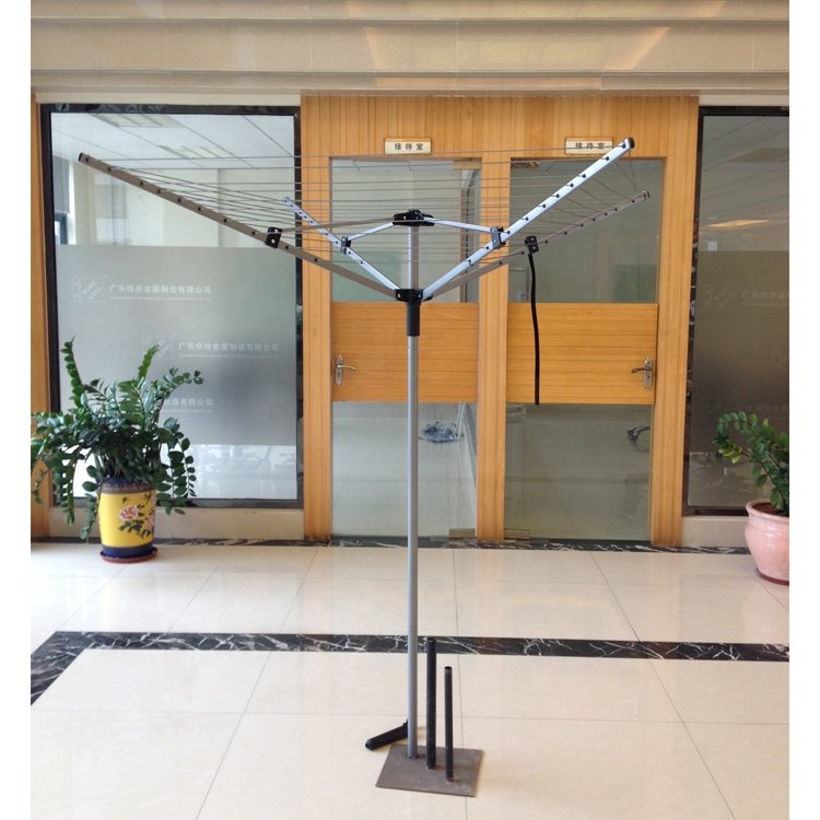 Factory Direct 40M 4 Arms Umbrella Shape Retractable Laundry Rack Wanshing Line Dryer Clothesline