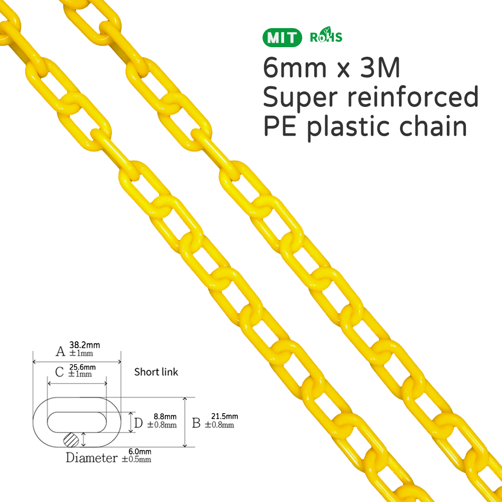 Portable Plastic Clotheslines Chain 3M Non-slip Windproof Clotheslines