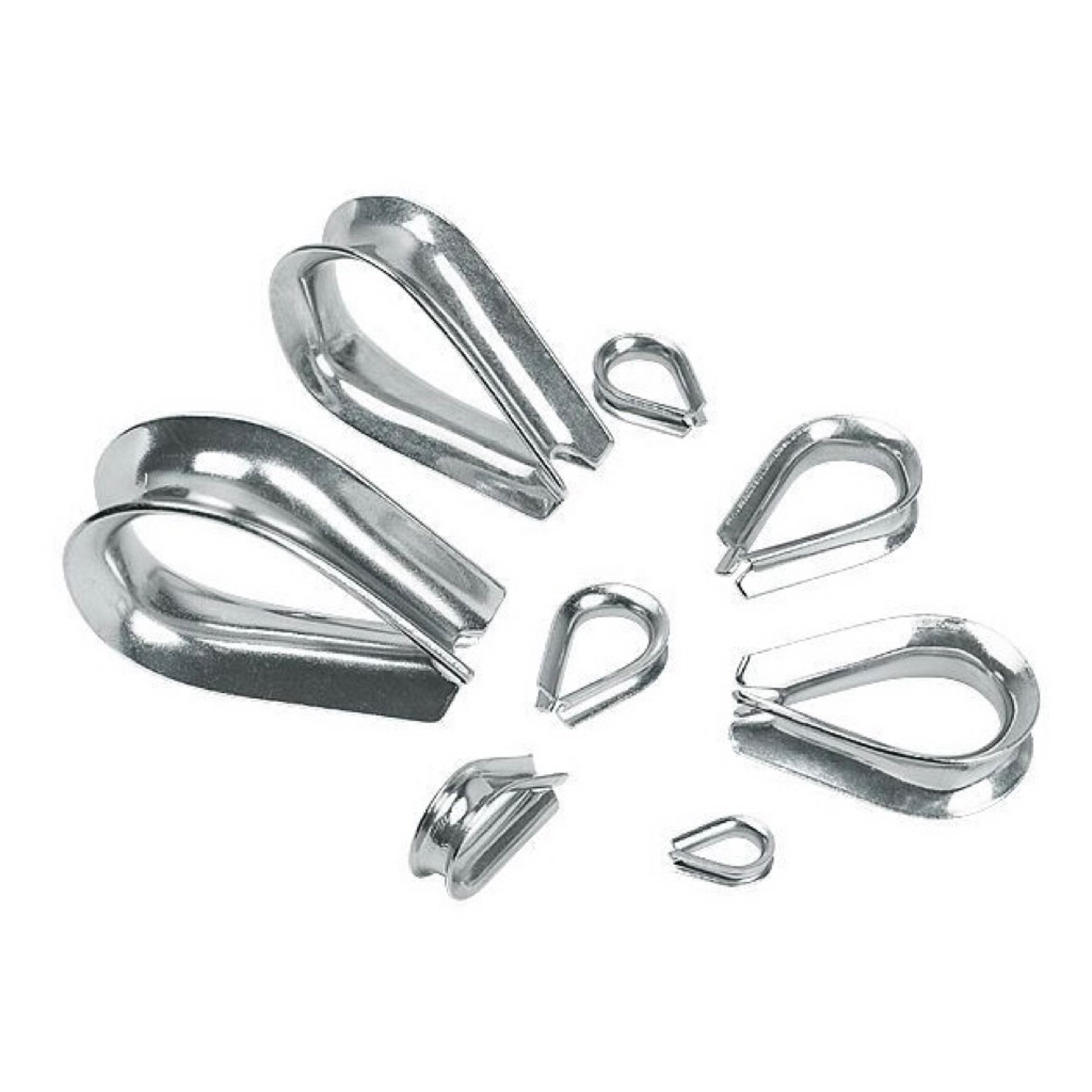 304 Stainless Steel Chain Thimble Wire Rope Cable Thimbles Rigging Loos Cableware Thimble
