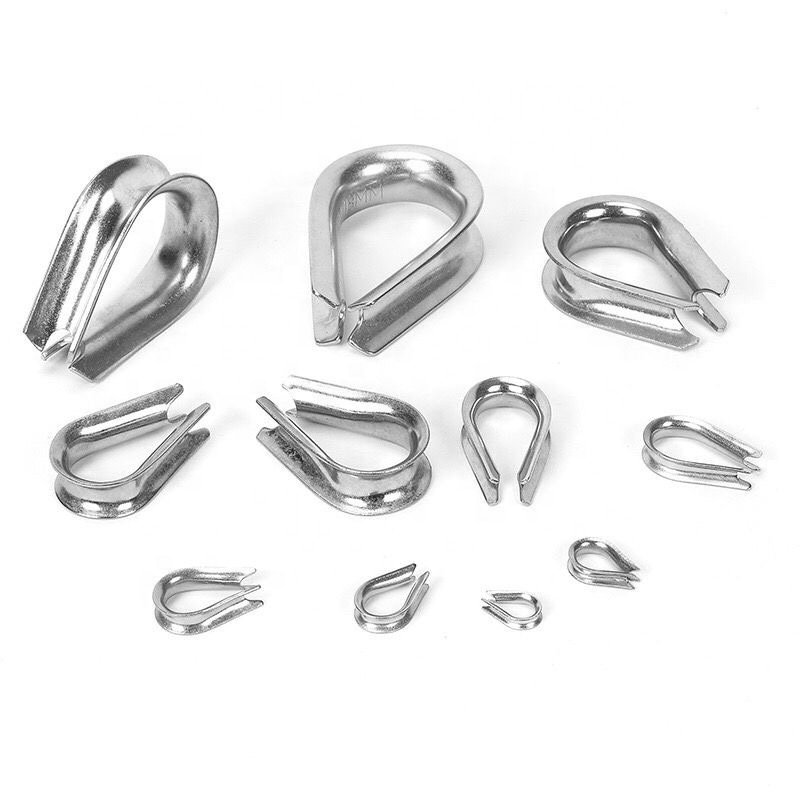 304 Stainless Steel Chain Thimble Wire Rope Cable Thimbles Rigging Loos Cableware Thimble
