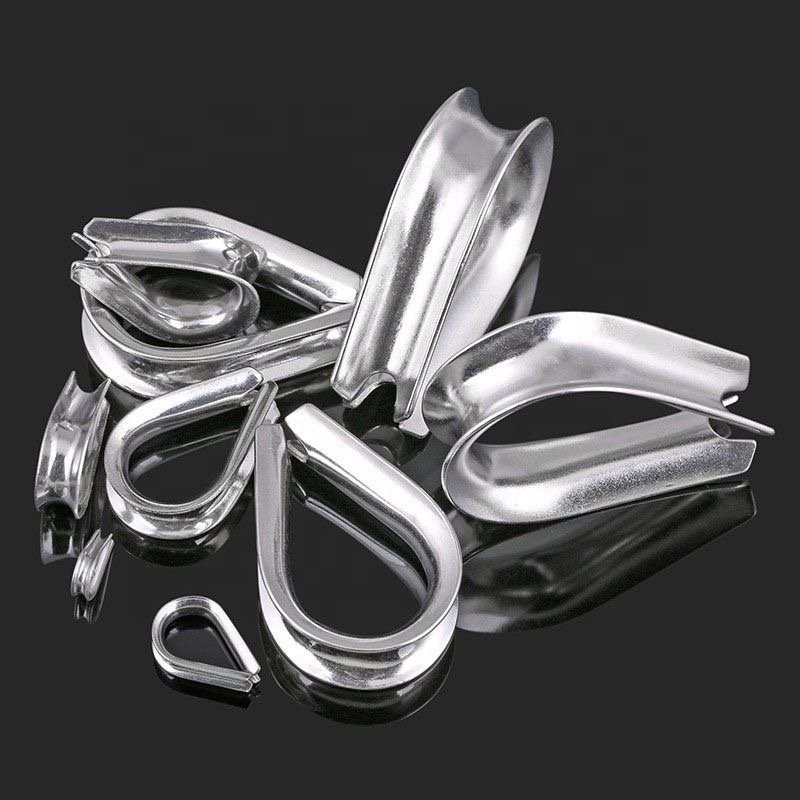 304 Stainless Steel Chain Thimble Wire Rope Cable Thimbles Rigging Loos Cableware Thimble