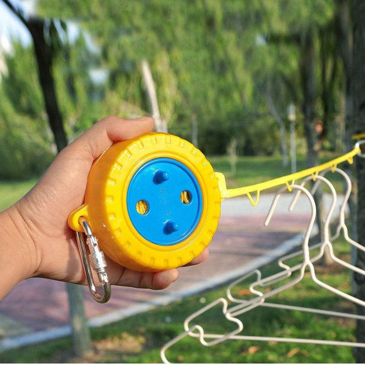 Camping Retractable portable Adjustable 26ft 8M 10M Clothesline Extended thickened polyester outdoor Balcony Drying Quilt
