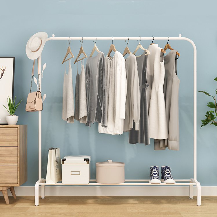 Metal Hanging Holder Hanger Multiple Function In The Showroom Rod Portable Stainless Steel Cloth Rack