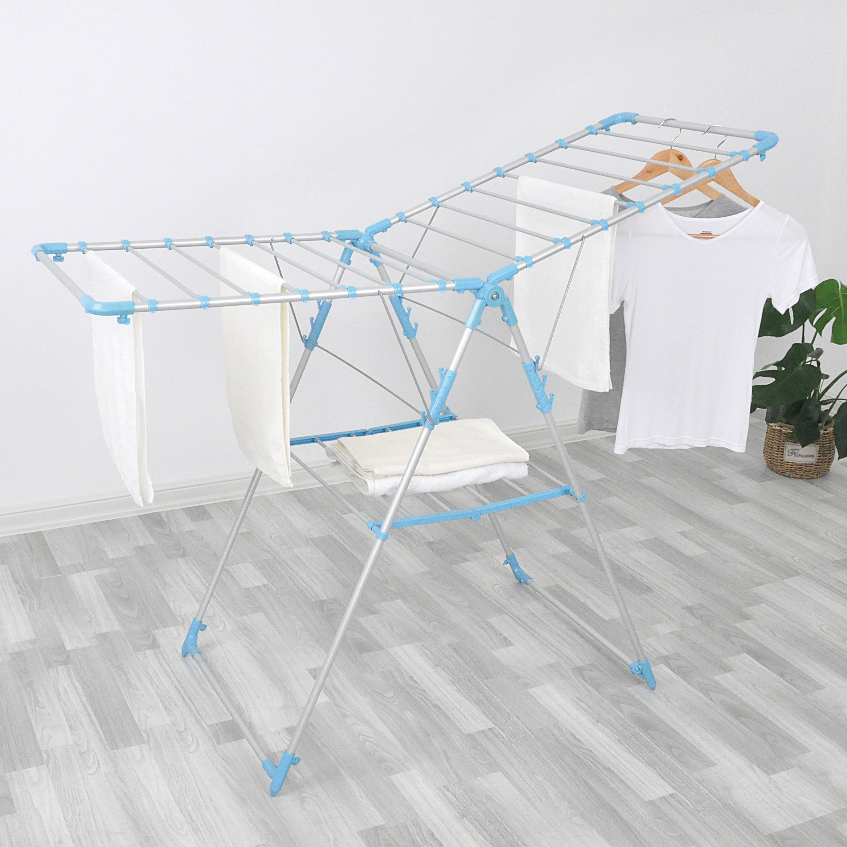 Outdoor clothesline drying rack with stainless steel tube heavy duty