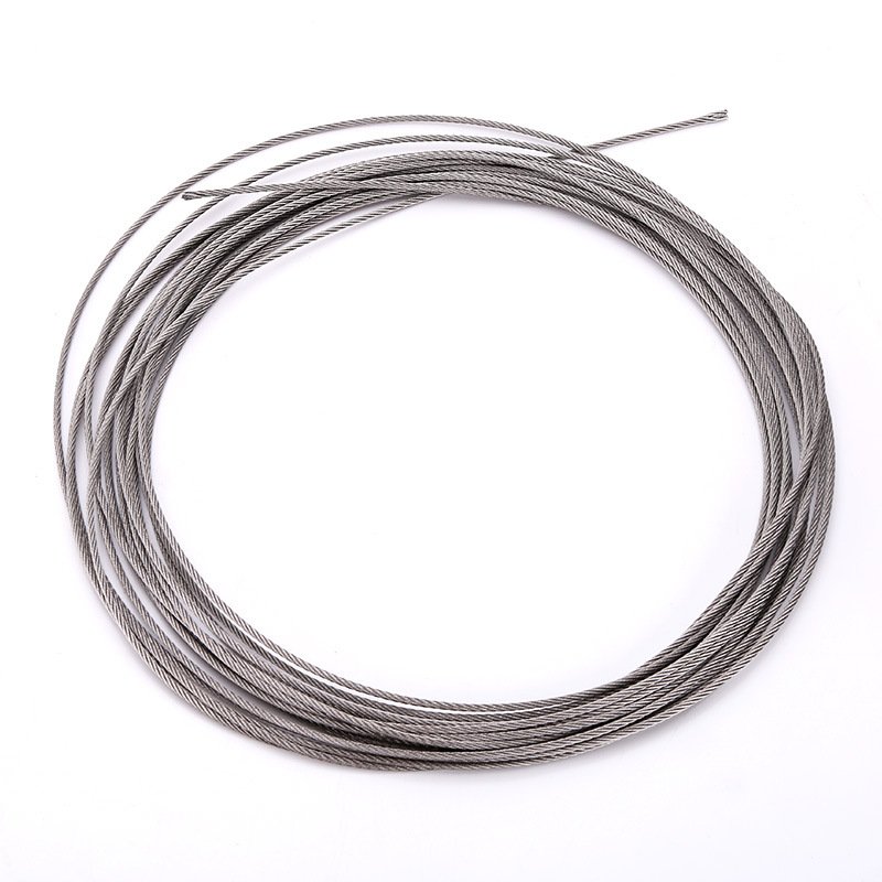 High Strength Toughness 304 wire rope 7x7 3mm Stainless Steel Wire Rope for Tow hoisting clothesline