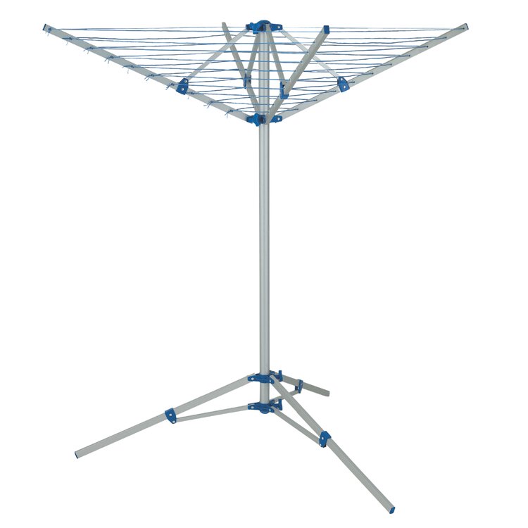 Factory Supplying 30M 3 Arms Aluminum Shape With Feet Dryer Umbrella Rotary Cloth Fold Clothes Drying Rack