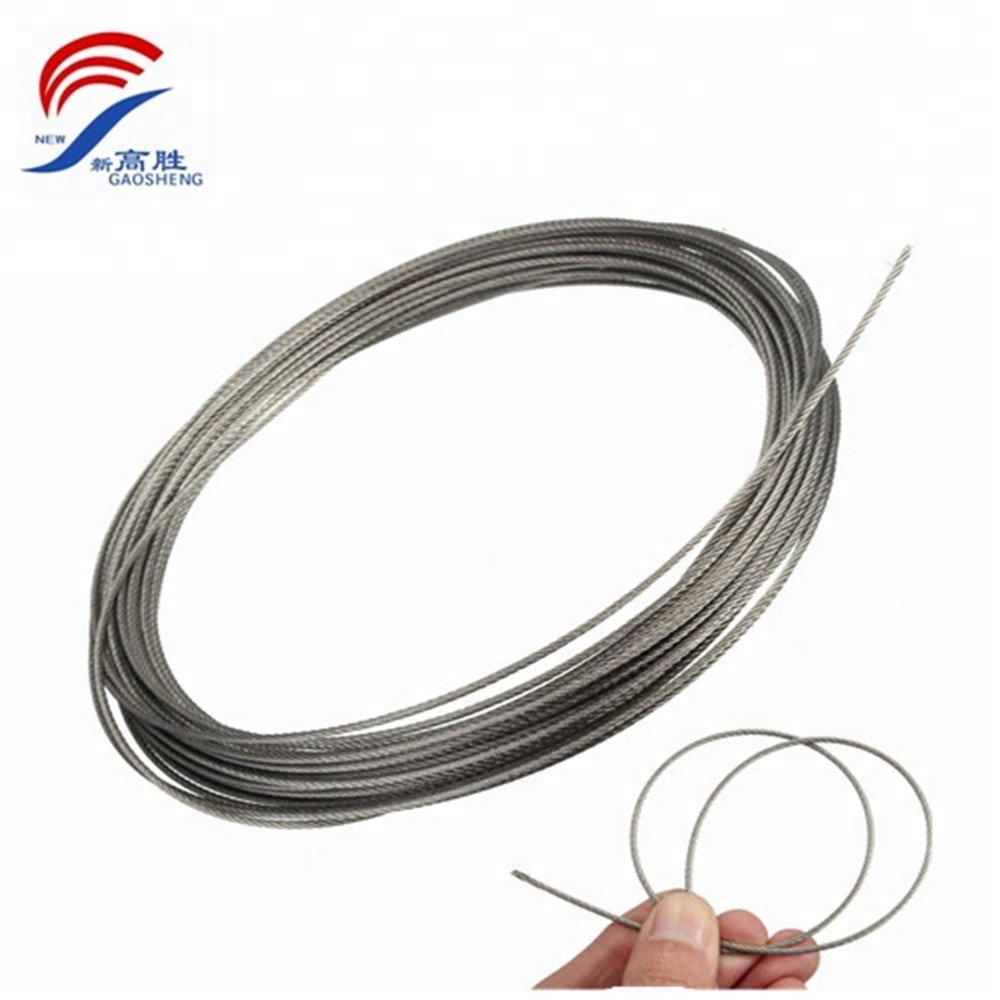 PVC coated steel wire rope retractable clothes line washing line