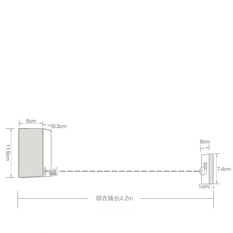 Indoor Outdoor Wall Mount Clothesline Stainless Steel Retractable Washing Line Stainless Steel Clothes Drying Line For Balcony