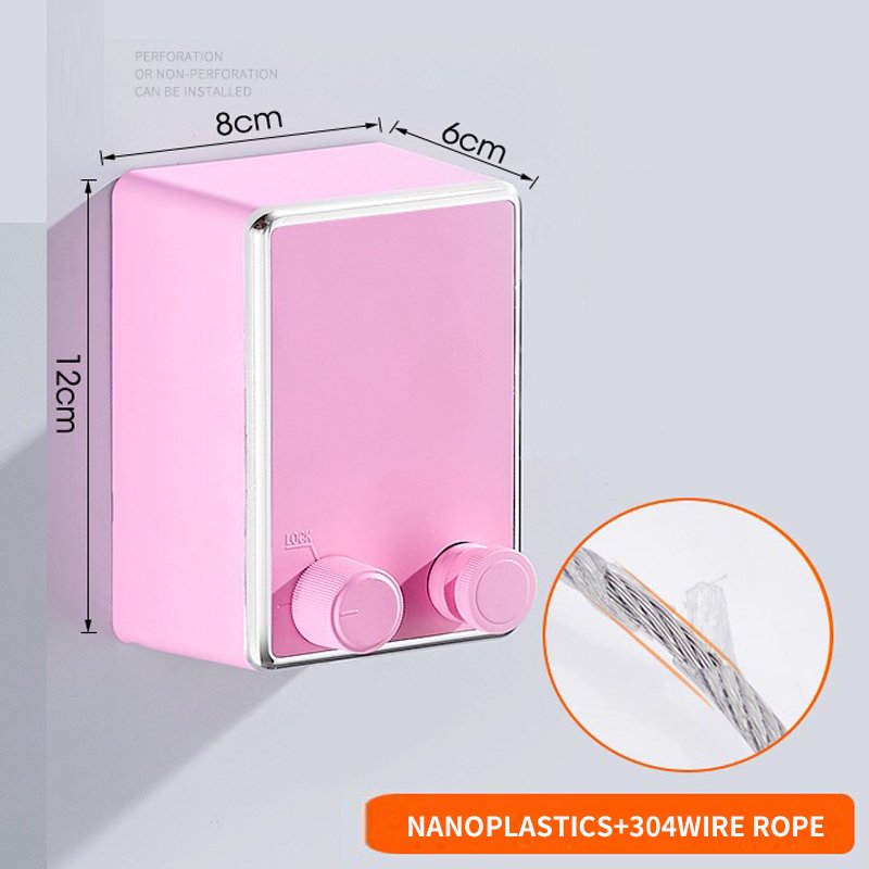 Hotel Elastic Windproof Non-Slip Telescopic Wall Space Saver Clothesline