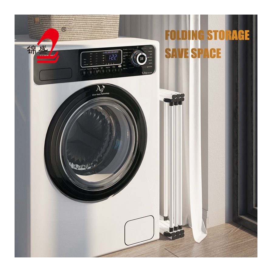 Jinsheng Foldable Laundry Steel Folding Hanging Clothes Drying Rack Clothes Drying Rack Multifunction