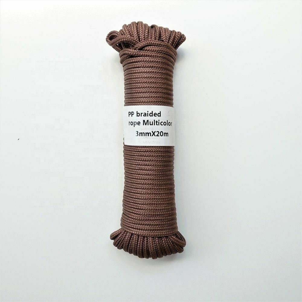 Braided PP ClothesLine Packing Ropes For Home Decoration DIY Outdoors 3mm*20m