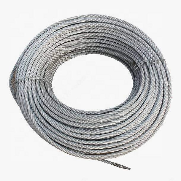 High Toughness 304 construction wire rope 7x19 3mm Stainless Steel Wire Rope for Tow hoisting clothesline