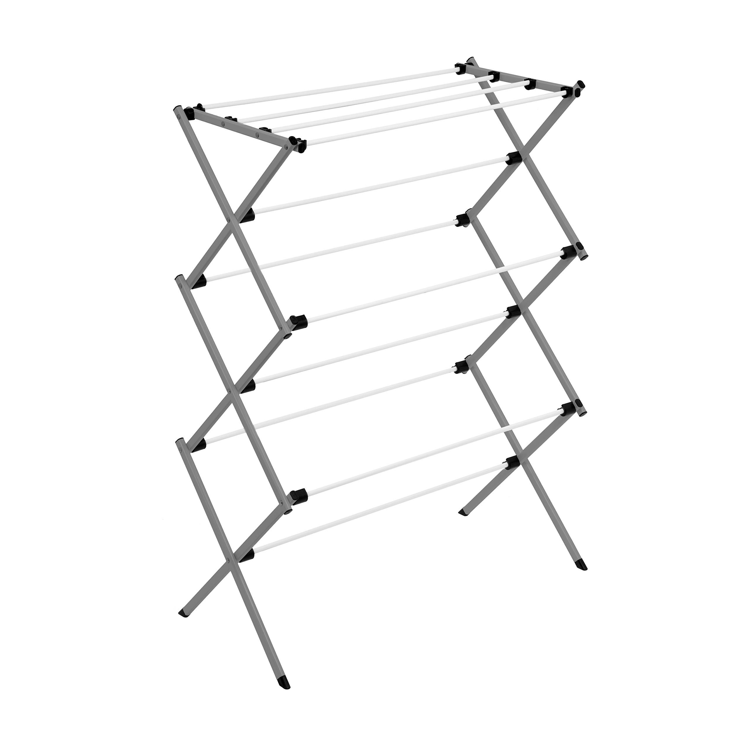 Hot Sale Stainless Steel Space-Saving Portable Laundry Rack Foldable Cloth Drying Stand Clothes Dryer Rack