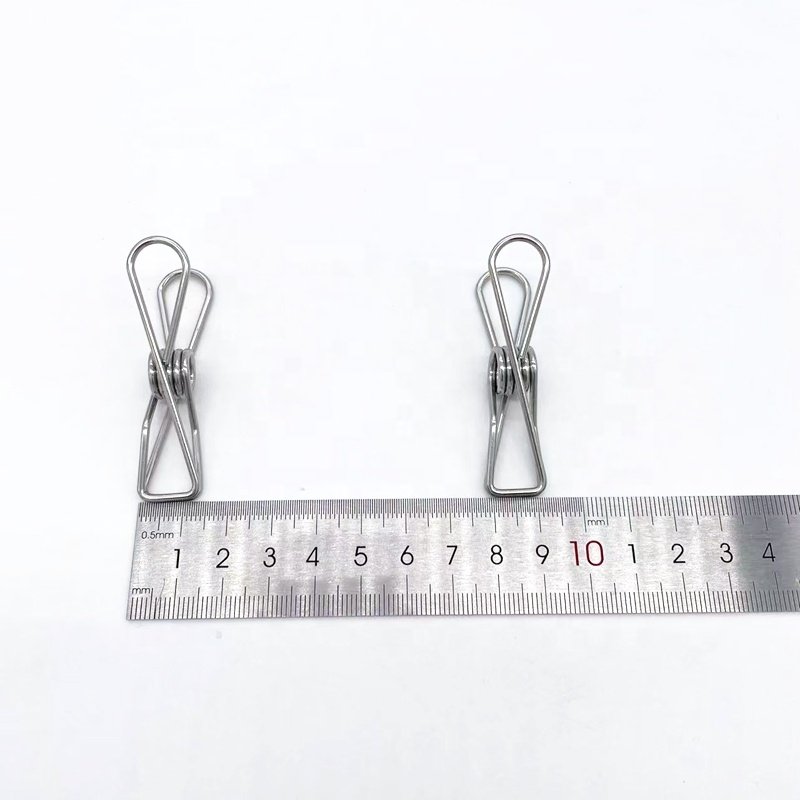 Wire Laundry Chip Clips Multi-Purpose Stronger Grip Metal Clothespins for Clothesline Laundry Paper Towel Foodbags