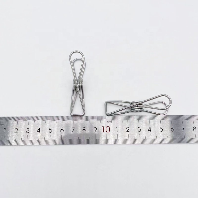 Wire Laundry Chip Clips Multi-Purpose Stronger Grip Metal Clothespins for Clothesline Laundry Paper Towel Foodbags