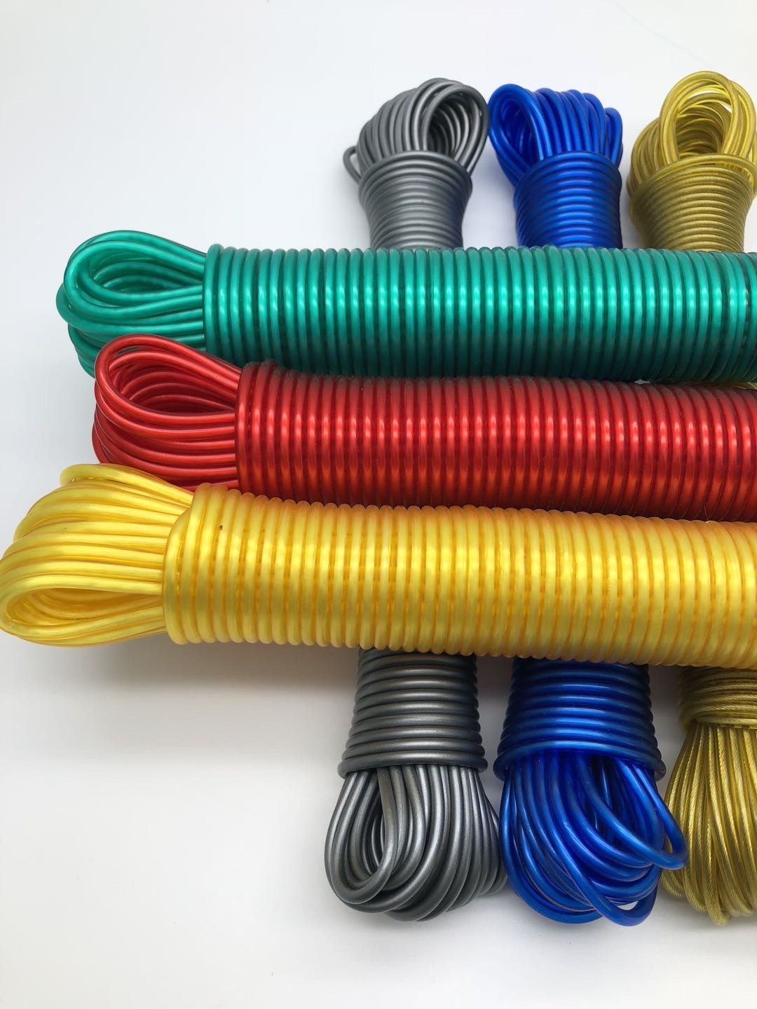 pvc Flexible PVC Handle Rope Pvc clothesline core with synthetic yarn or stainless steel