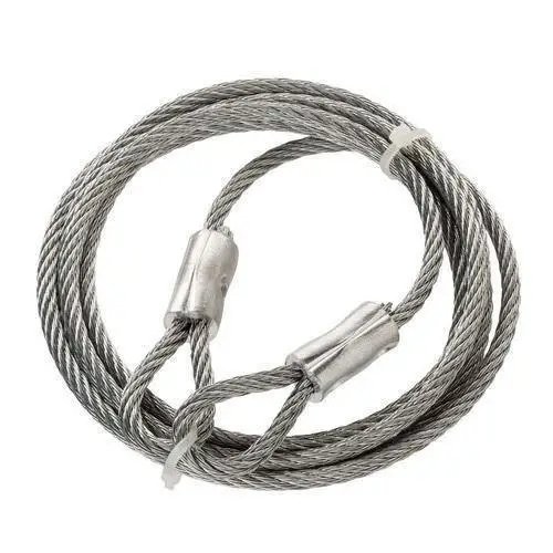 AISI 304 316 Stainless Steel 7x7 6x36 Dia 8mm IWRC RHRL Hard Soft Eye Finish Ungalvanized Cable Wire Rope Sling