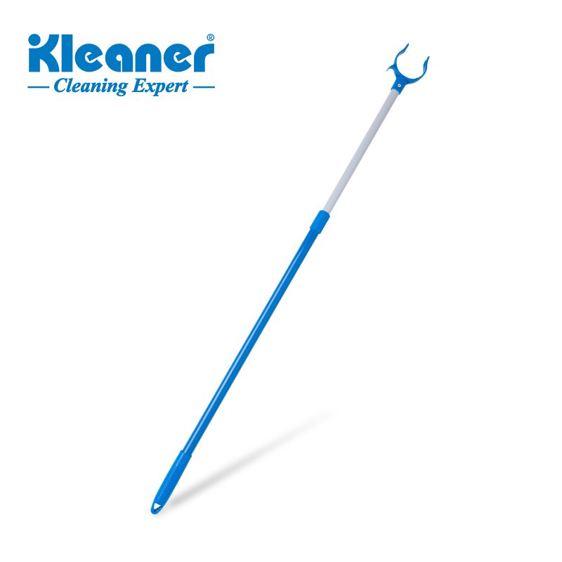 Kleaner Retractable Clothes Pole Telescoping Long Reach Sticks Adjustable Clothesline Pole with Hook Clothes Hanger Fork