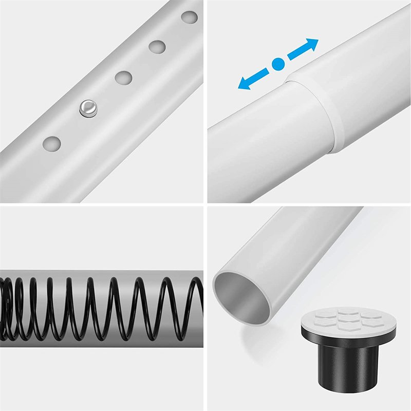 Tension Curtain Rod 27-43 Inches Rust-Resistance Telescopic Adjustable Shower Curtain Rod for Windows