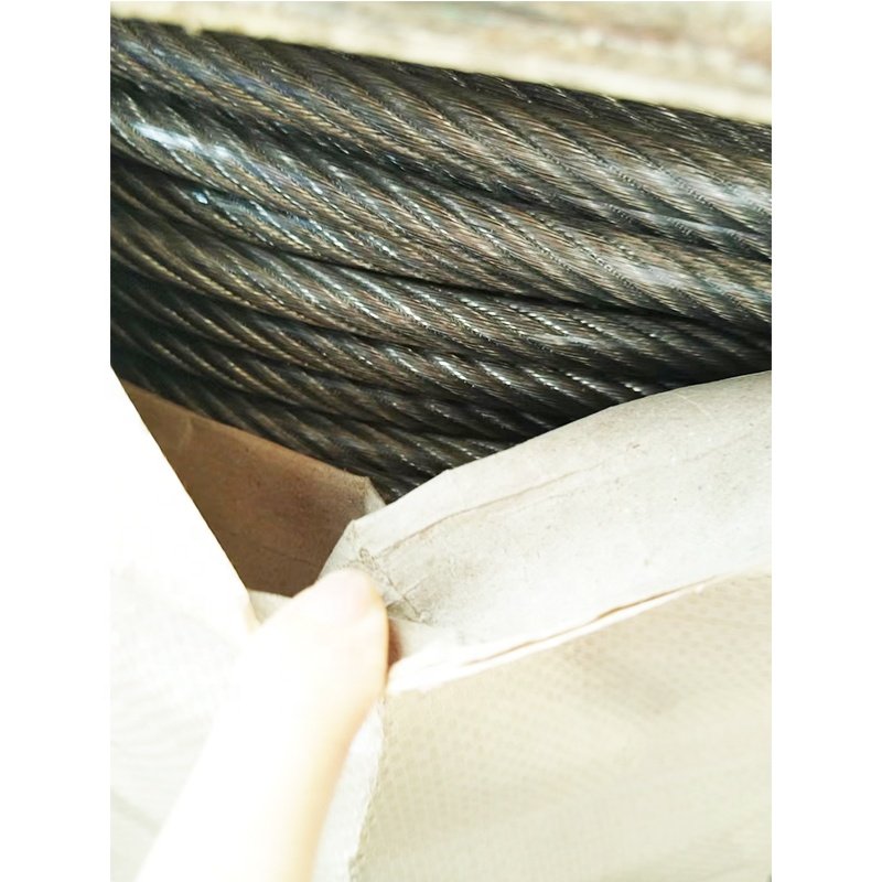 Clear PVC coating stainless steel wire rope 9.5mm to 12mm with non-meganetic