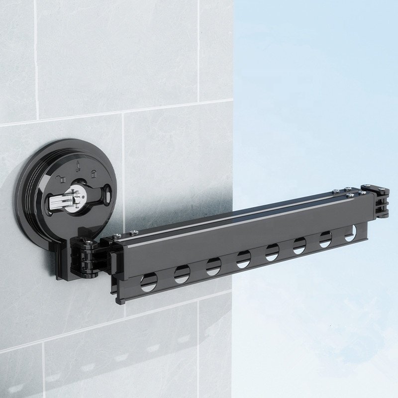 Aluminium Alloy Indoor Expandable Wall Mounted Cloth Drying Stand Laundry