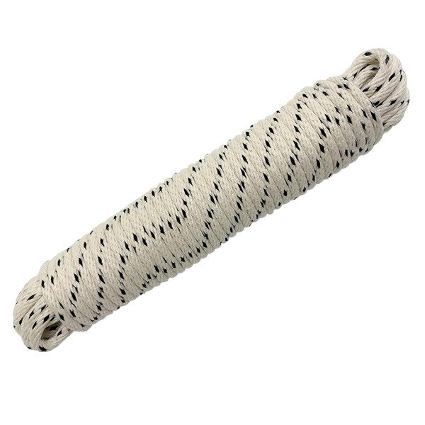 Natural Cotton Rope, Clothesline Rope 7/32in x 100ft General-Purpose Utility Cord