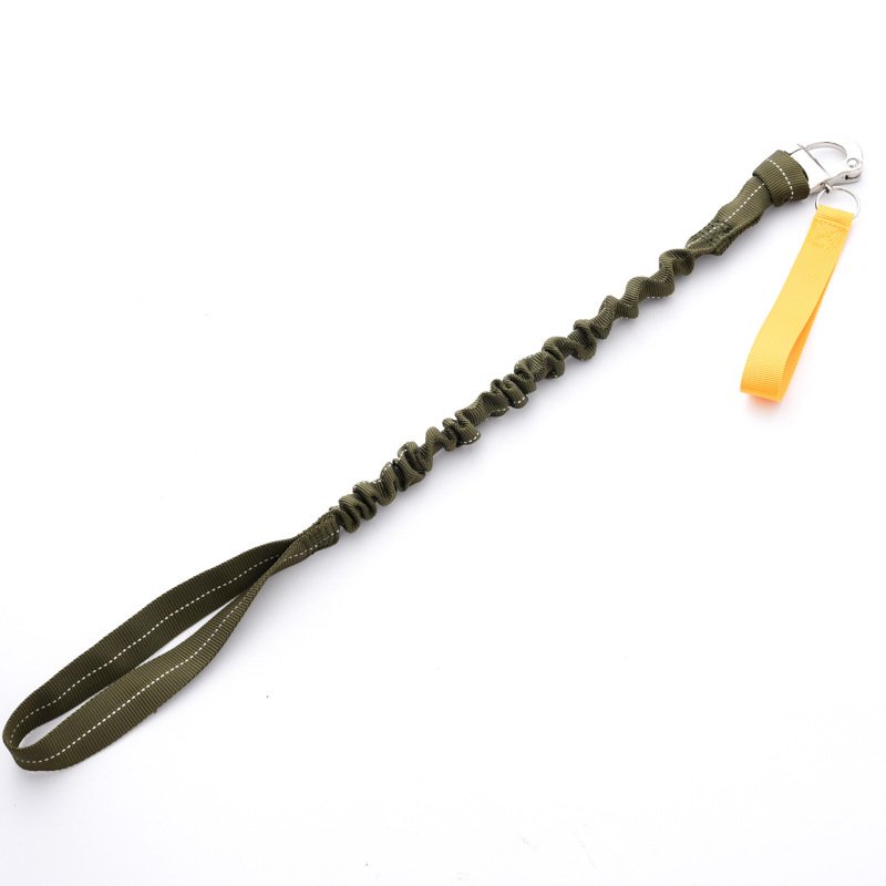 High Quality Durable Camping Accessories Clothesline Khaki Brown Outdoor Camping Canopy Lanyard Leather Camping Hiking Products