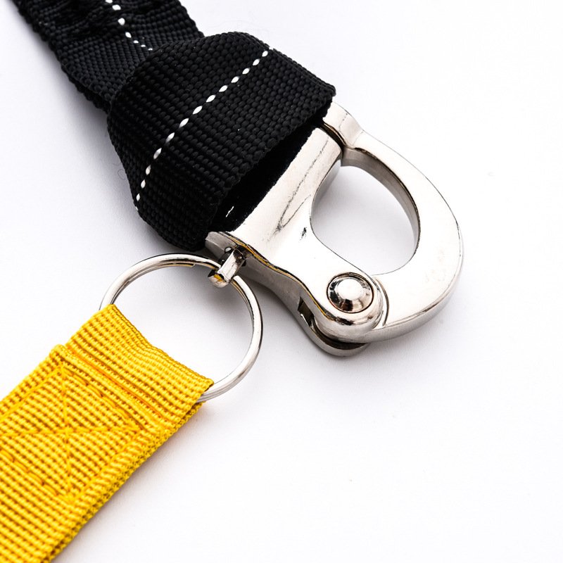High Quality Durable Camping Accessories Clothesline Khaki Brown Outdoor Camping Canopy Lanyard Leather Camping Hiking Products