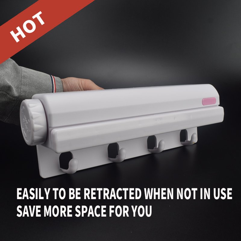 Hot Selling 5-wire Retractable Simple Wall-Mounted Clothesline for Home