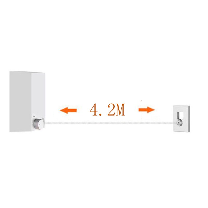 High Quality Flexible Retractable Indoor Balcony Wall-Mounted Extension Clothes Line Space Saving Design