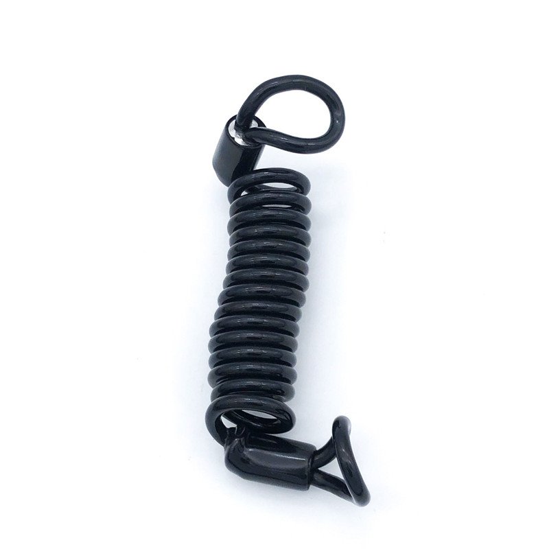Security Cable Luggage Lock with Double Loops, Outdoor Travel Braided Steel Safety Cable Compatible with U-Lock and Padlock