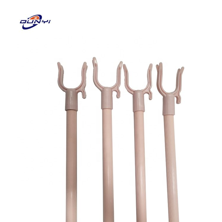 Pole with Hook Telescopic Adjustment Window Squeegee Glass Cleaner Microfiber Duster Clothing Hanger