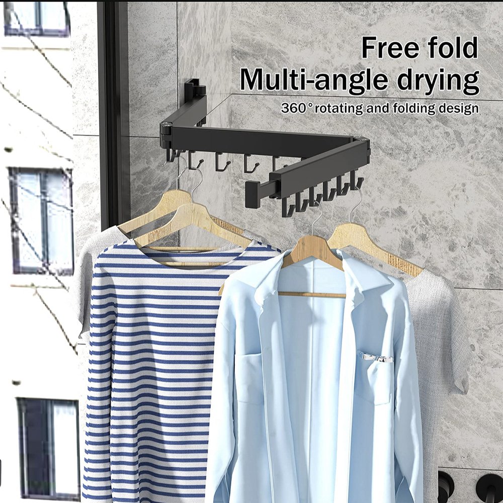 Drying Rack Clothing Clothes Drying Rack suitable for laundry room and indoor wall mounted drying rack retractable clothesline