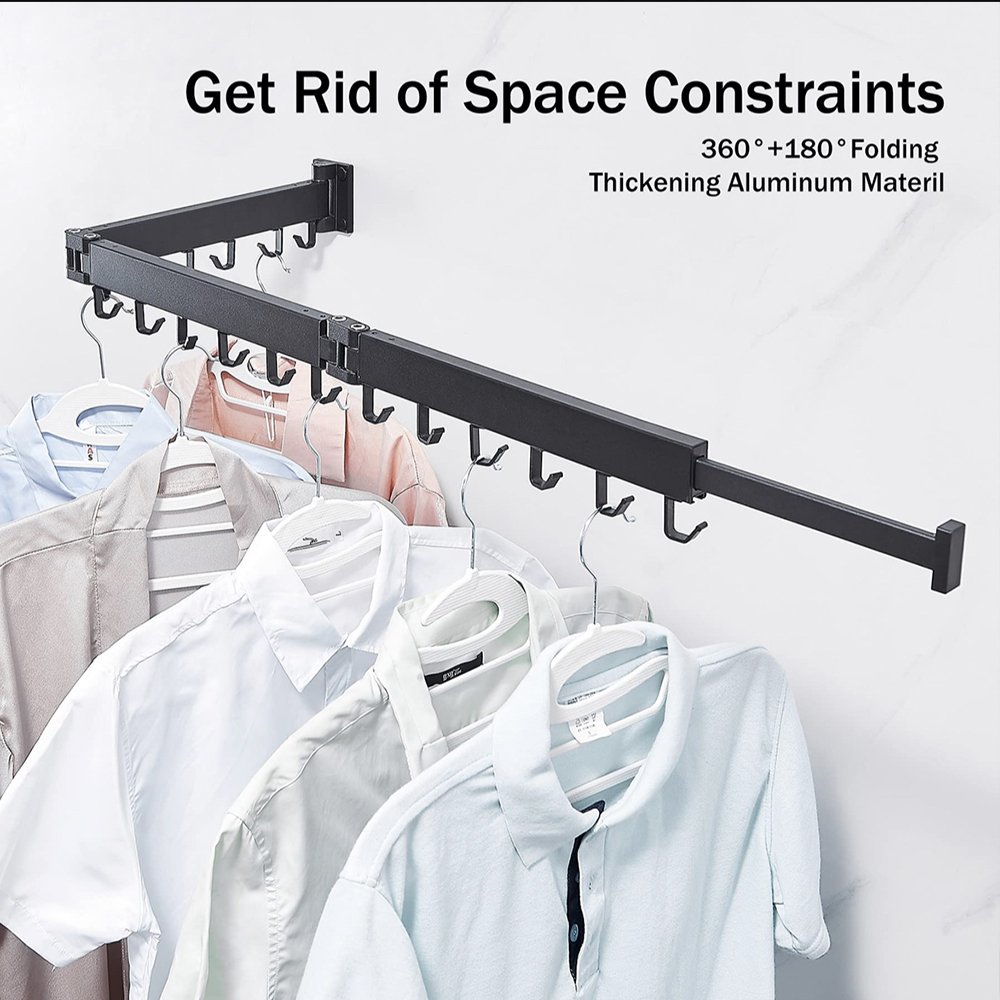 Drying Rack Clothing Clothes Drying Rack suitable for laundry room and indoor wall mounted drying rack retractable clothesline