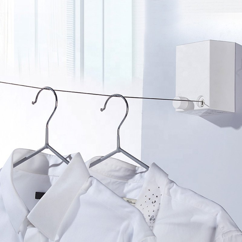 Invisible Retractable Telescopic Stainless String Clothesline