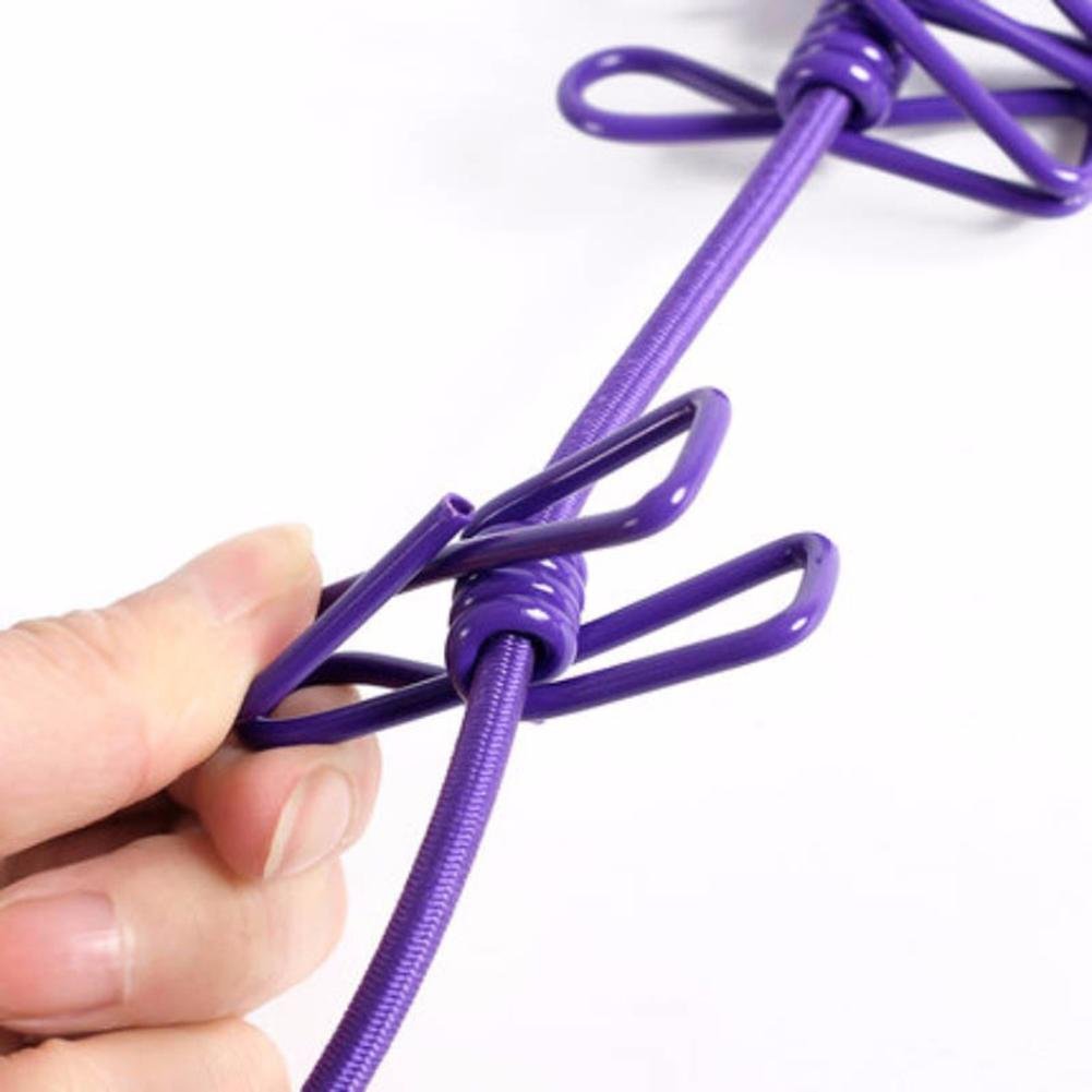 Portable Clothesline Windproof Clothes Rope Drying Rack Cloth Hanging Line Outdoor Camping Traveling Indoor Multifunction Tools