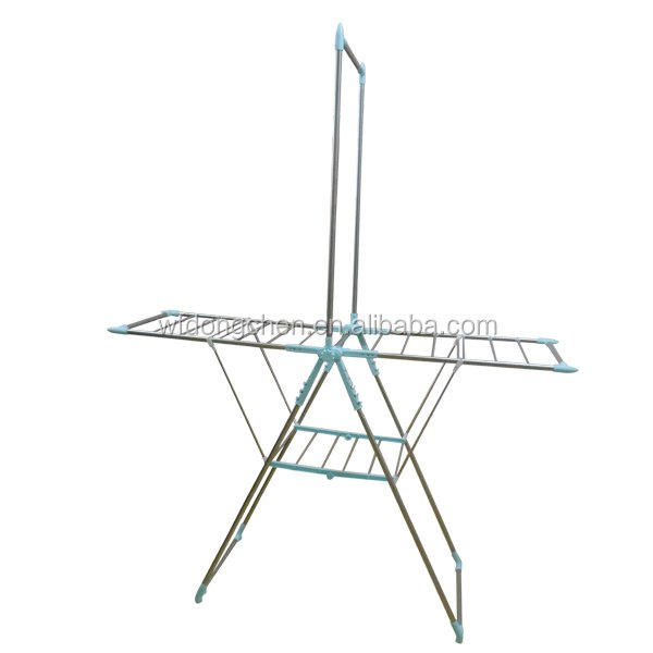 Large powder coated laundry clothes drying rack clothesline indoor outdoor