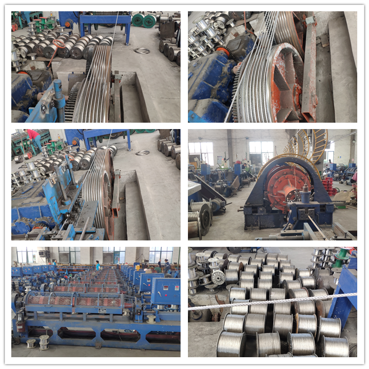 Manufacture 1*7/1*19/7*7/7*19 Pvc Coated Stainless Steel Wire Rope/Steel Cable