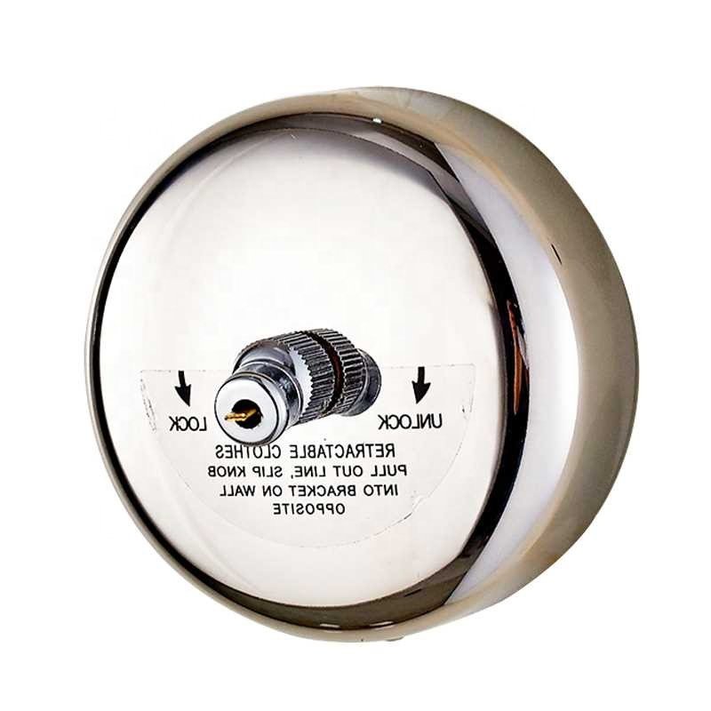 Balcony wall mounted 304 stainless steel 2.5m/2.8m retractable clothesline for outdoor