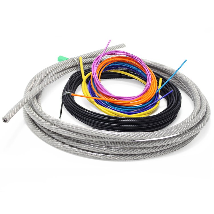 7*7,7*19 plastic coated clothesline with steel wire rope used as skipping rope