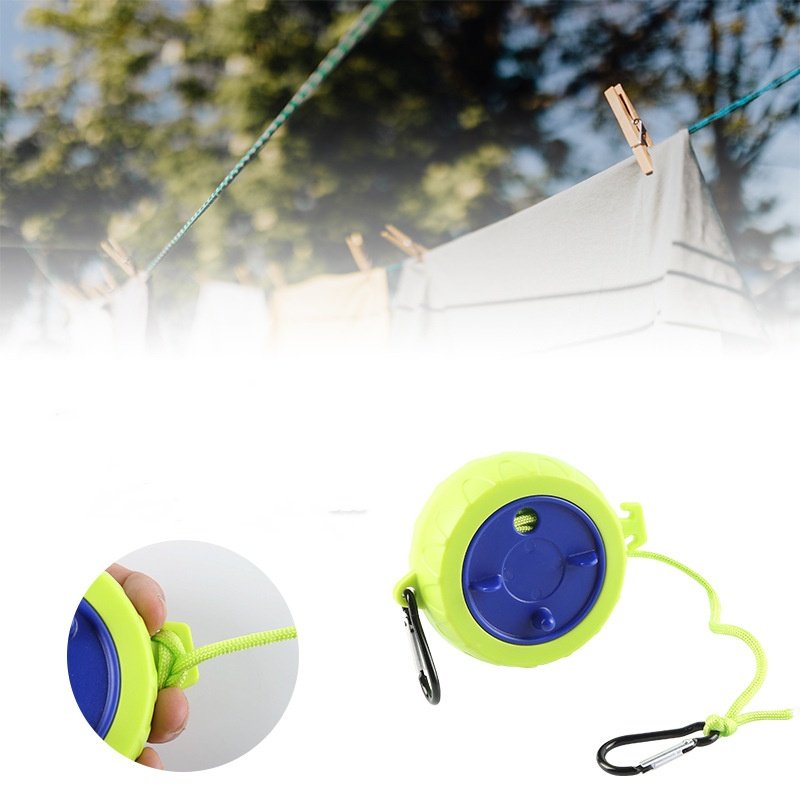 Portable Travel Clothesline, Outdoor Camping Lanyard, Retractable Clothesline Hanging Line for Outdoor Camping