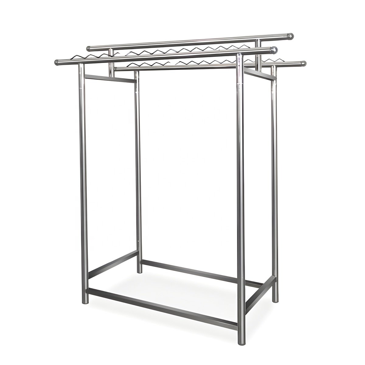 Double bedroom Retractable metal storage stand dress cloth drying rack stainless steel clothes hanger outdoors Clothesline pole
