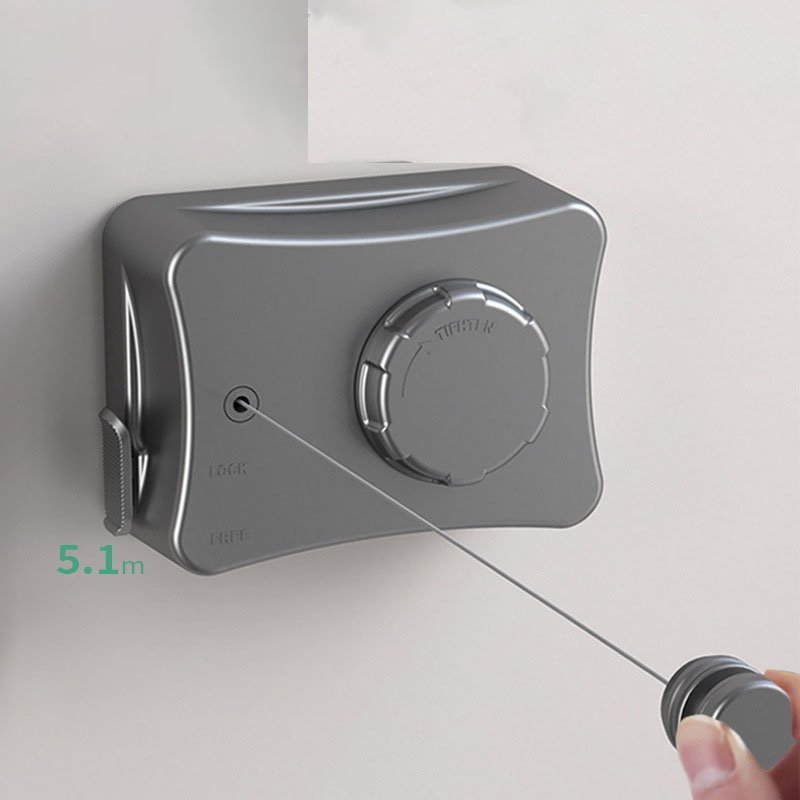 Telescopic clothesline, free clothesline hanger - suitable for drying clothes and quilts on the balcony