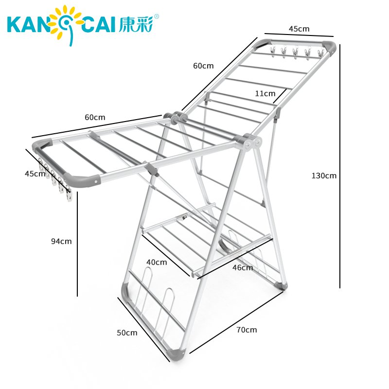 China Clothes Hangers High Quality Aluminum Retractable Clothesline Hot Sell Cloth Stand Hanger