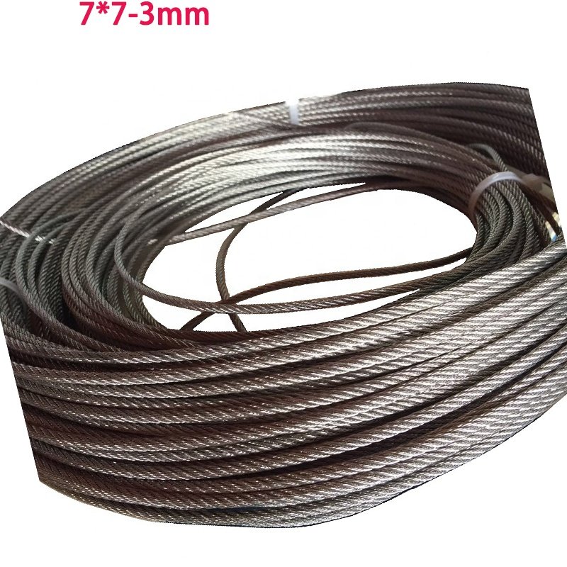 Hardware item rigging product 7*19 316 12mm stainless steel wire rope for river guradril