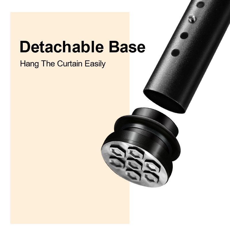 Bathtub Stretchable Telescopic Spinner Shower Curtain Rod Stretch Curtain Rod Manufacturers Curtain Rod With High Quality