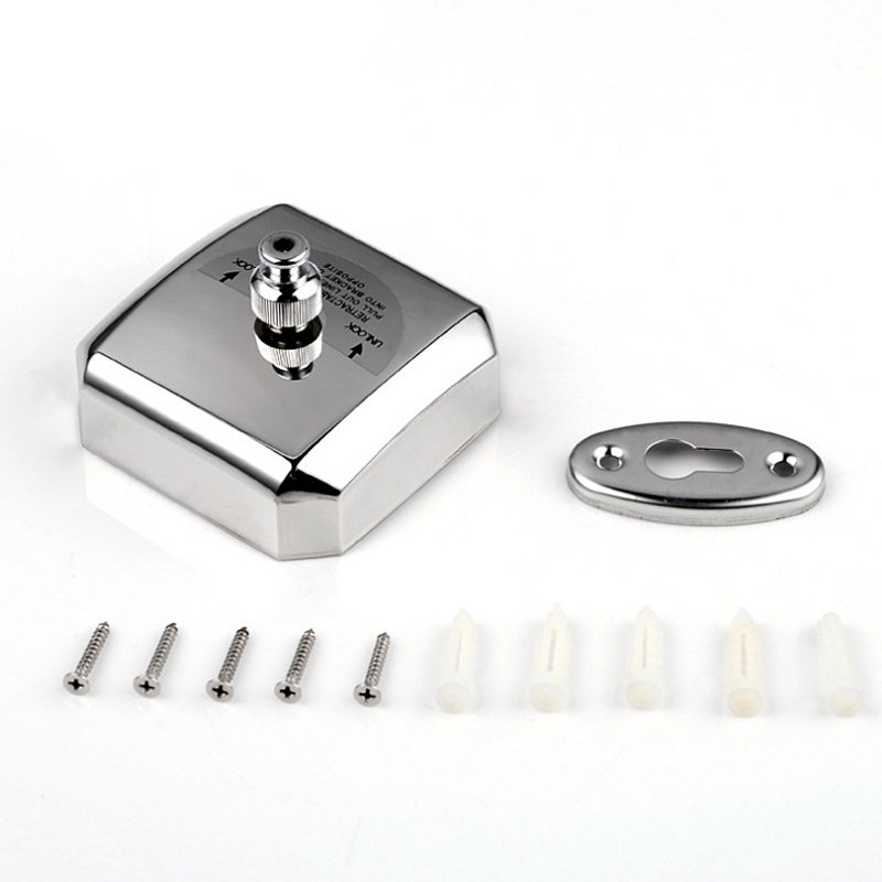 Square Stainless Steel Hotel Bathroom Clothline Retractable Clothline