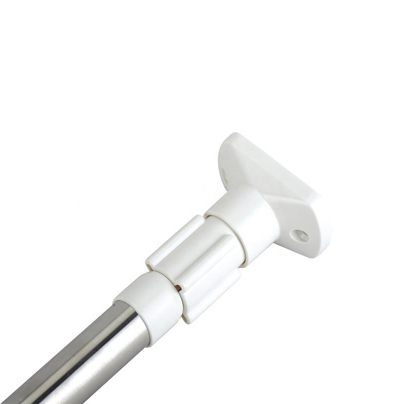 Extensible Stainless steel clad tube shower curtain rod