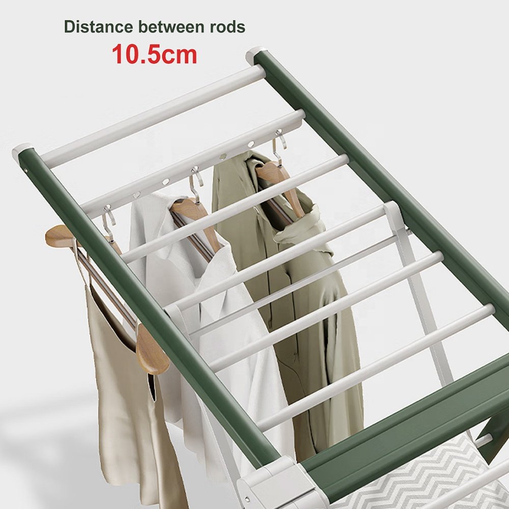 Folding Extendable Clothes Hanger Drying Rack Indoor Aluminum Home Laundry Clothesline Retractable Clothing Dry Rack