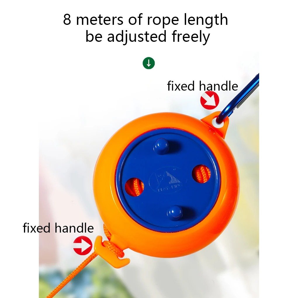 Clothesline Laundry Drying Rope Outdoor Clothes Line Windproof Anti-slip Retractable Cord for Hotel Camping